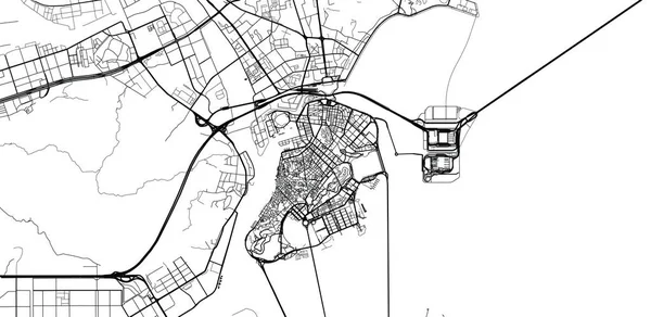 中国澳门城市矢量城市地图 — 图库矢量图片