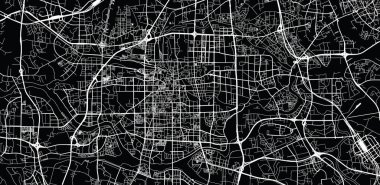 Foshan, Çin kentsel vektör şehir haritası