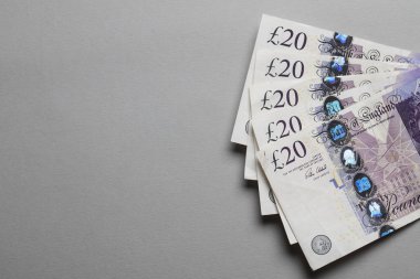 İngiliz sterlini yirmi pound notlar koleksiyonu