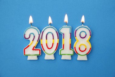 2018 yeni yıl parti kutlama mumları