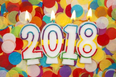 2018 yeni yıl parti kutlama mumları