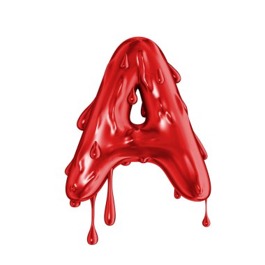 Kan yazı tipi halloween korku mektubu A