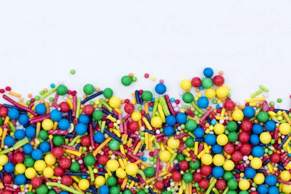 Renkli şeker kek dekoratif sprinkles arka plan