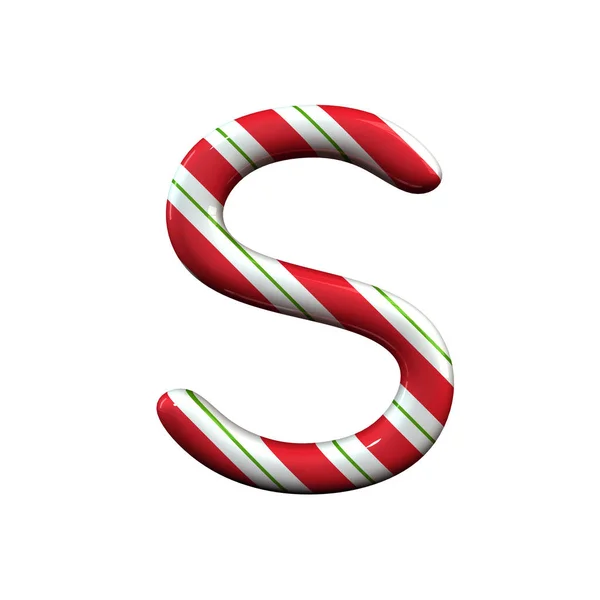 Tarja vermelha e branca carta de cana-de-açúcar S — Fotografia de Stock