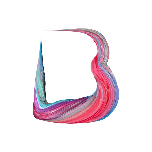 Letra B alfabeto abstracto. Renderizado 3D — Foto de Stock