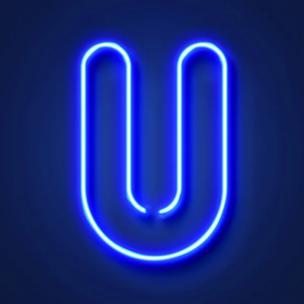 Neon Sign Letter U — Stock Photo © creisinger 8846618