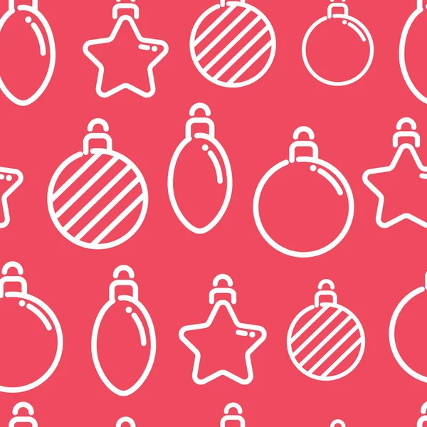 Christmas zökkenőmentes csecsebecse dekoráció vektor háttér — Stock Fotó