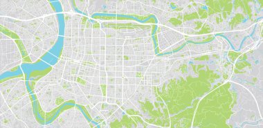 Taipei, Çin şehir vektörşehir haritası