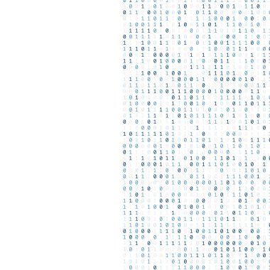 İkili kod dijital teknoloji arka plan sıfırlar ve açık ile yapılan