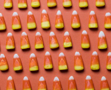 Cadılar Bayramı şekerli Mısır arka plan