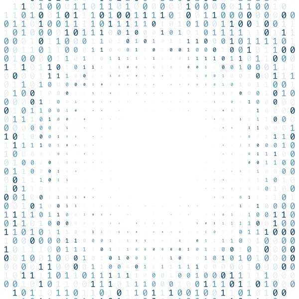 二进制代码数字技术背景，由零和 — 图库照片