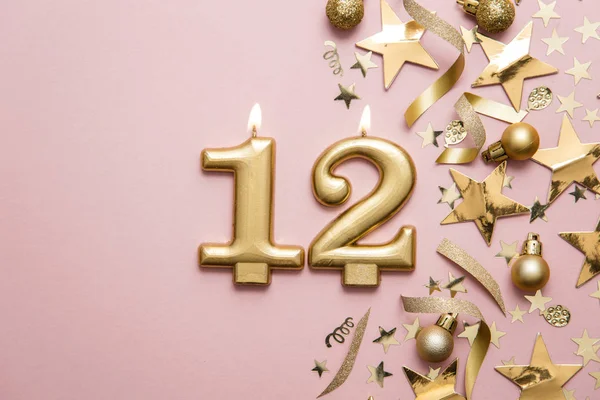 Happy 12Th Birthday Gold Surprise Balloon Box Rendering Stock Photo by  ©InkDropCreative 241373742