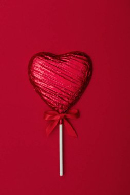 Kalp şeklinde şeker lolly sevgililer günü hediyesi.