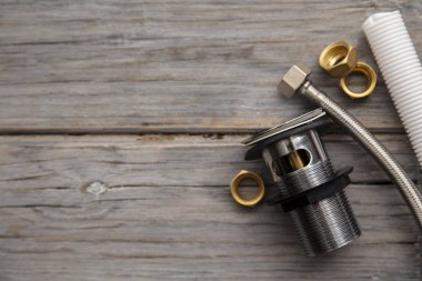 Sıhhi tesisat araçları ve ekipmanları ile ev geliştirme arka plan