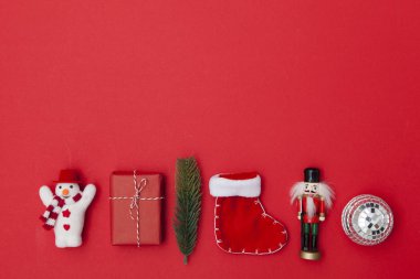 Noel süslemeleri arka plan Koleksiyonu. 