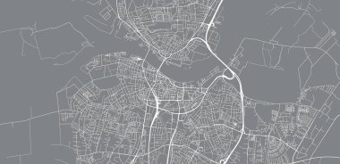 Danimarka 'nın Aalborg kentsel şehir haritası