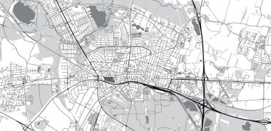 Danimarka 'nın Herning kentsel şehir haritası