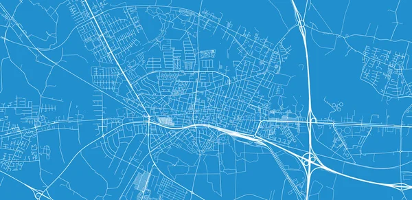 Městská mapa města Herning, Dánsko — Stockový vektor