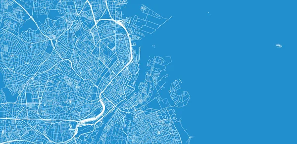 Kopenhag, Danimarka şehir vektör şehir haritası