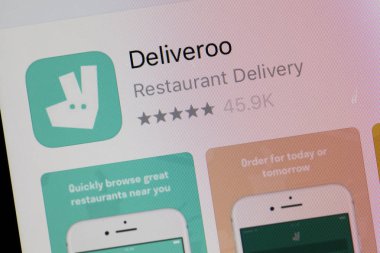 Londra, İngiltere - 9 Kasım 2017: Deli'yi gösteren bir elmalı iphone