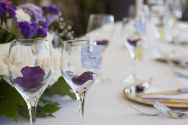 Düğün resepsiyonu bir etkinlik için ayarlandı