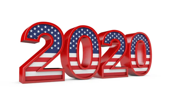 2020 Assinatura das eleições presidenciais dos Estados Unidos da América. Renderização 3D — Fotografia de Stock