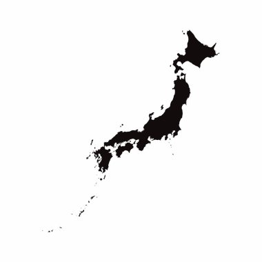 Japonya illüstrasyon ülke haritası