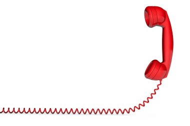Retro telefon ahize alıcısı 3d render