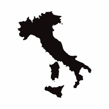 İtalya vektör ülke haritası