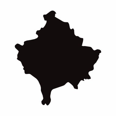 Kosova illüstrasyon ülke haritası