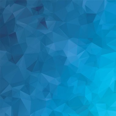 Soyut mavi geometrik çokgen arka plan