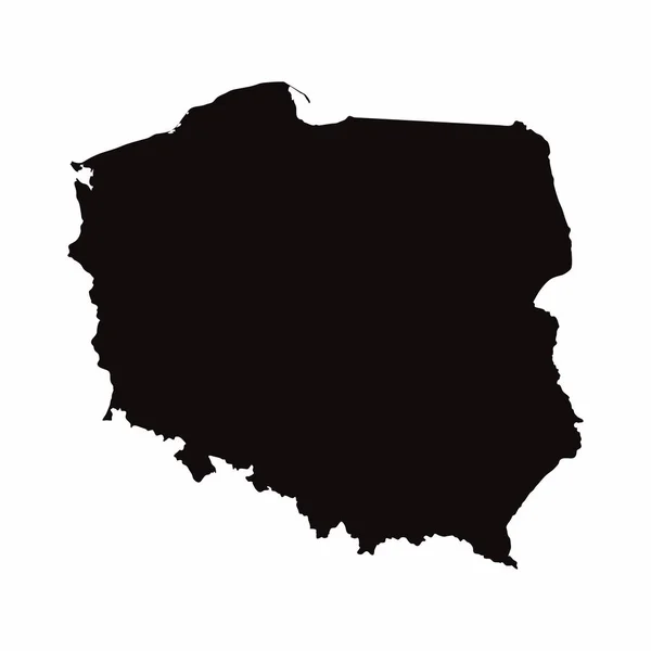 Polónia ilustração mapa do país — Fotografia de Stock