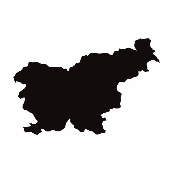 Carte du pays vectoriel Slovénie — Photo