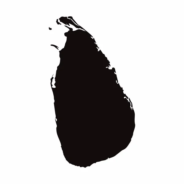 Srí Lanka – ilustrace mapy země — Stock fotografie