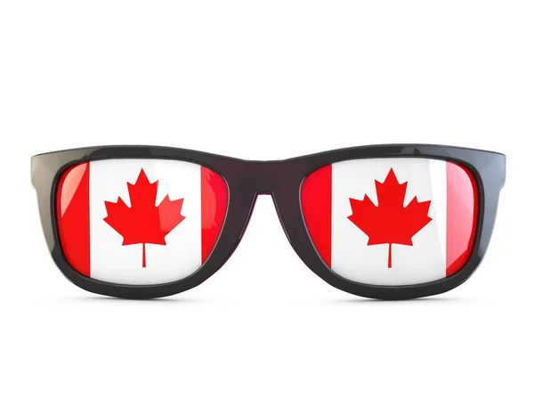 Kanada-Flagge Sonnenbrille. 3D-Darstellung — Stockfoto