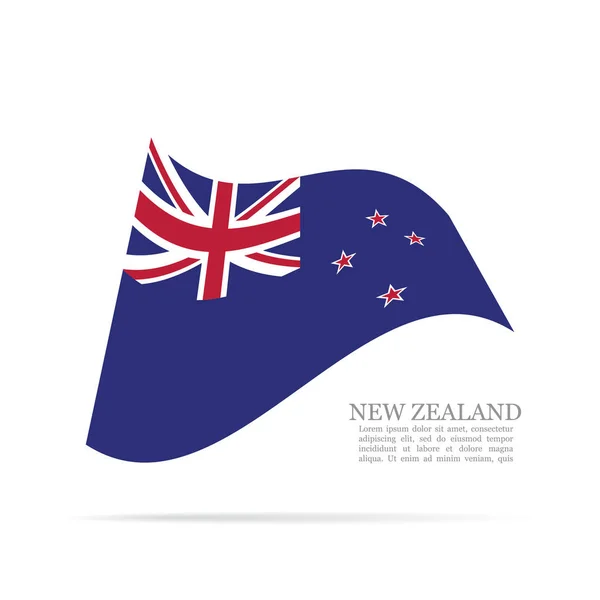 Nationalflagge Karte Flachen Modernen Vektorillustrationsstil — Stockvektor