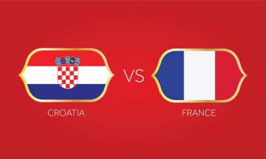 İngiltere - Fransa futbol maçı vektörü.