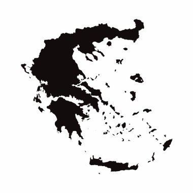 Yunanistan vektör ülke haritası