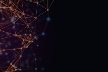 Soyut teknoloji iletişim kavramı. Bağlantı hatları ve 