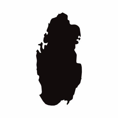 Katar vektör ülke haritası