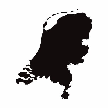 Hollanda vektör ülke haritası