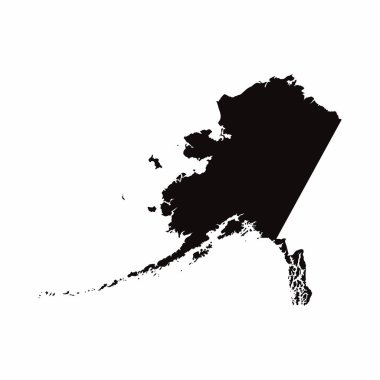 Alaska vektör ülke haritası