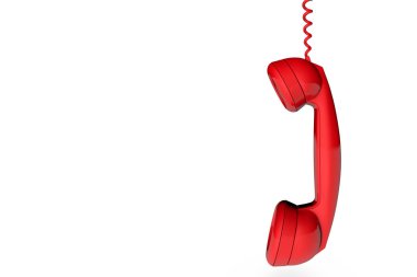 Retro telefon ahize alıcısı 3d render
