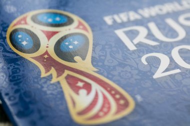 Londra, İngiltere - Circa Mayıs 2018: Dünya Kupası 201 resmi logosu