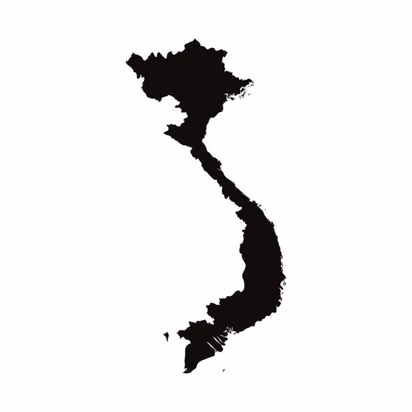 Mapa del país vector Vietnam — Foto de Stock