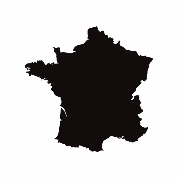 Векторная карта Франции — стоковое фото