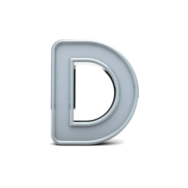 D betűt Fazettás nagybetű. 3D renderelés — Stock Fotó
