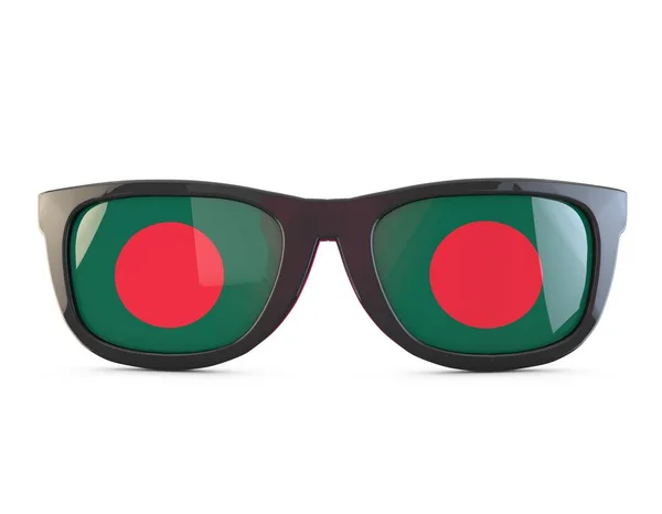 Bangladesh Flagge Sonnenbrille. 3D-Darstellung — Stockfoto