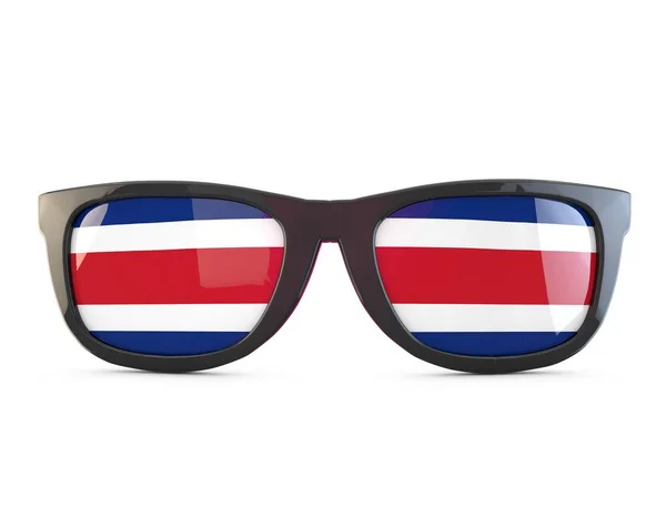 Costa Rica flagga solglasögon. 3D-rendering — Stockfoto