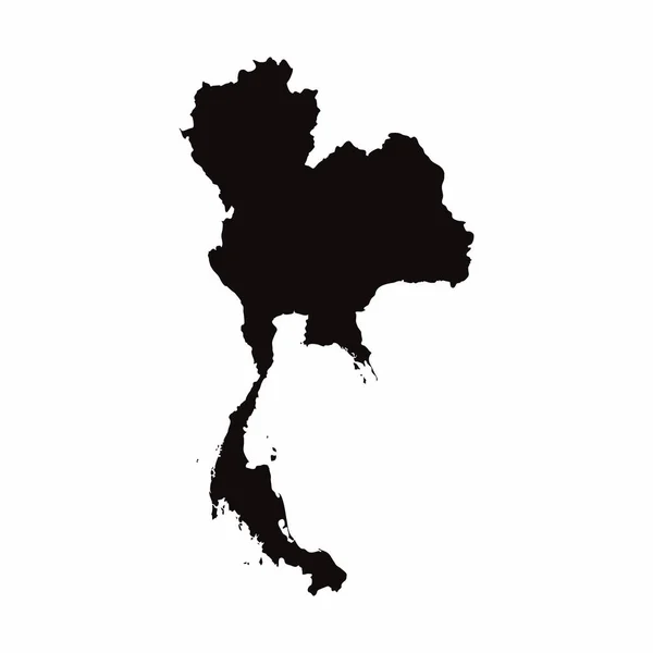 Tayland vektör ülke haritası — Stok fotoğraf